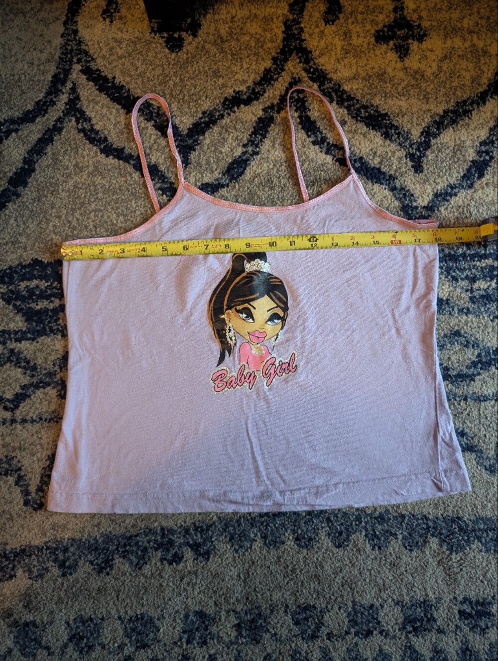 Vintage Bratz Cami Tank Top Spaghetti Straps Size Large